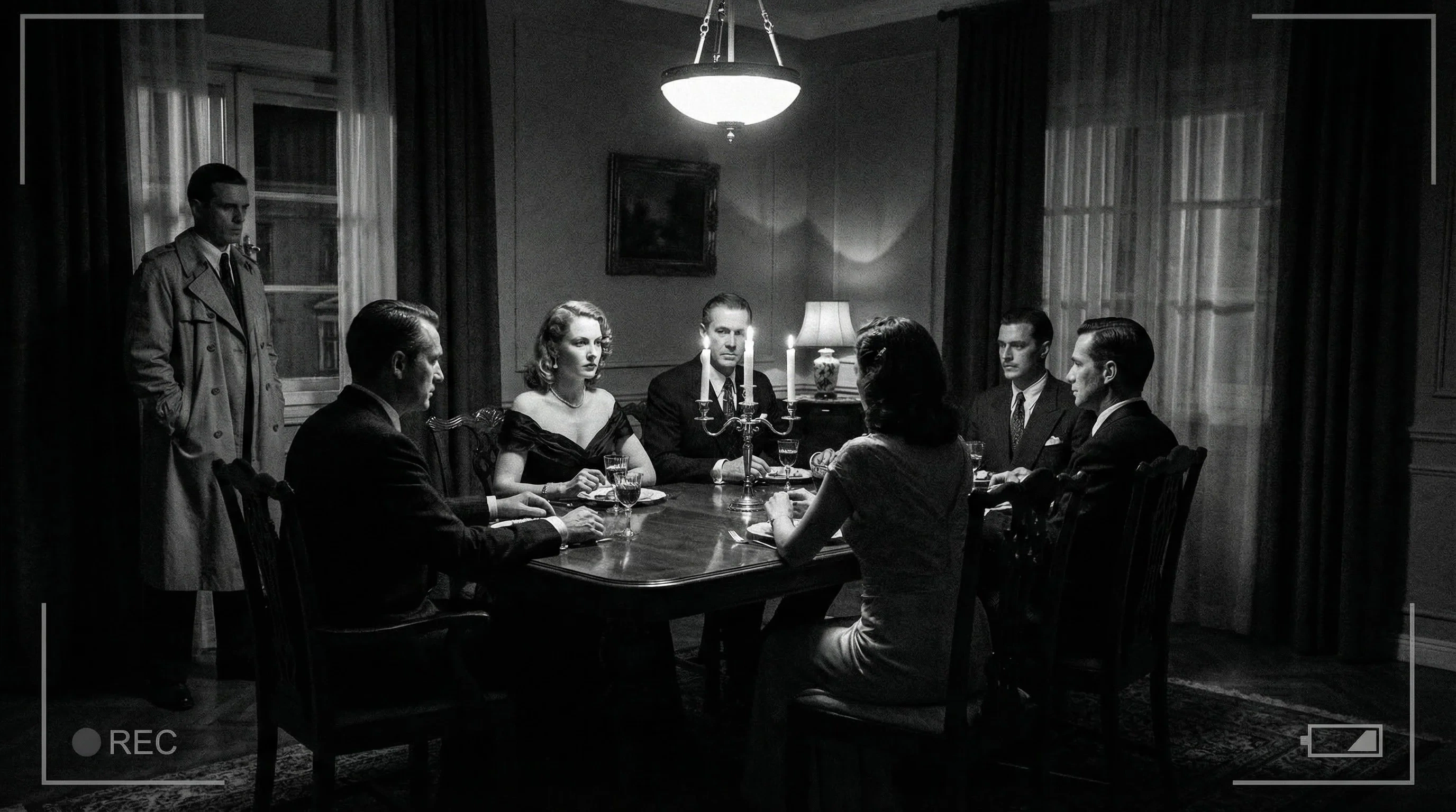 希区柯克夺魂索电影长镜头晚宴经典场景